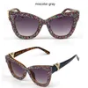 Vintage cat eye sunglasses women luxury designer bling stones gravel rhinestone sun glasses gradual oculos gafas de sol UV400