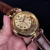 Bovet Amadeo Fleurier Grand Complikacje Virtuoso szkielet turbillon automatyczny żółty złoto złoty meens zegarek skórzana strefone254s