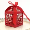 50st White Pink Wedding Boxes Gift Box Laser Cut Love Heart Wedding Candy Boxes Favors and Gift Party Decorations264U