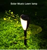 Ny ankomst Solar Garden Decoration Lights ABS 120lm Dual Color Lighting Music Landscape Outdoor Solar Lawn Light