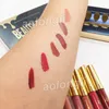 Gold Birthday Edition Lip Gloss 6pcs/set batons Matte Liquid Lipstick maquiagem Lipgloss Kit Beauty Glazed Lip gloss Cosméticos