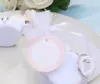 Love Is Brewing Teapot Plastic Mesury Temps Keychain Portable Mini Chain Chain Wedding Christmas Gift Favors SN2793