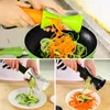 Creative Rotating Fruit Vegetable Grater Tools Spiral Hourglass Vegetable Graters Kitchen Multi-function Potato Carrot Cutter BH2808 TQQ