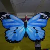 Färgglada uppblåsbara fjärilvingar med LED-ljus för 2019 Hot Sale Hängande nattklubbs takstadiet dekoration