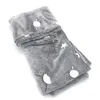 Magic Glow in the Dark Fleece Filt Throw Grey Stars / Moon New Plush Furry Throw Warme Philt Nursery Bedding Filtar Swaddling