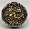 Vintage Soevereine Ring Men St George Portret Goud Romeinse Cavalerie Dragon Rings voor vrouwen Boho Noordse mythologie Viking Jewelry241e