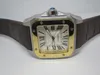 Top Quality Man Watch Sport Relógios para Homens Movimento Automático Aço Inoxidável 40mm Watchcase Couro Strap WristWatch 064-2