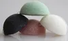 WWholesale Natural Konjac Konnyaku Facial Puff Face Wash Cleansing Sponge Green Pink White 3color available