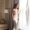 Gorgeous Appliques Lace Mermaid Wedding Dress 2020 V-Neck Backless Long Bride Dresses with Detachable Train vestido de noiva
