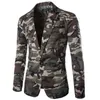 Zogaa hommes Camouflage Blazer automne marque Camouflage un bouton Blazer hommes coupe ajustée col rabattu mâle costume veste décontracté Coats237A