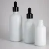 ホワイト磁器スキンケア化粧品液体の滴ボトル30ml 50ml 100mlのエッセンシャルオイル包装瓶DHL UPS