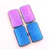 Stainless Steel Rainbow Ice Blue Cigarette Storage Box Portable Container Holder Innovative Design Smoking Box Protective Shell Case DHL