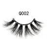 22-25mm 3D Vison Cils En Gros Naturel Épais Bande 22mm 3D Mink Lashes Emballage Personnalisé Étiquette Maquillage Dramatique Haute Qualité Faux Cils