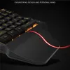 Professiona Wired Gaming Keypad colorful RGB LED Backlight 35 Keys Onehanded Membrane Keyboard teclado mecanico gamer Keypad2452033