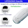 2 patroner HIFU Liposonix Machine Icke-kirurgisk Hudstramning Liposonic Kroppsbantning Hemmasalong Använd Lipo Fettborttagningsenhet