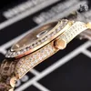 Luxury herenontwerper horloges 45 mm Iced Out Watch All Diamond Automatic Movement Sweep Self Wurding PolsWatches6934131