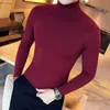 Mode Rollkragenpullover Herbst Winter männer Weihnachten Pullover Lässige Warme Herren Gestrickte Pullover Und Pullover Männer