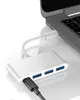 Typ-C till USB 3.0 * 3 + PD USB 3.1 Typ C till USB 3.0 HUB PD Laddningsomvandlare Adapter för MacBook Multifunktionella 50pcs / Lot