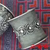 Trendig Fashion Boutique Skuren Antik Miaos Silver Armband Arm Ring | Tibetanska etniska smycken gudar och gudinnor gåvor