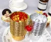 Papel Cake Cup Cupcake Cases Papel de aluminio Gold Silver Muffin Cups Cocina Hornear Decoración para fiesta de boda