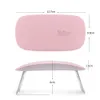 6W Mini Nail Lamp Pink White Nail Dryer Machine UV LED Lamp Portable Micro USB Cable Home Use Drying Lamp For Gel Varnish