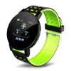 119 Plus Smart Wristband Heart Rate Watch Man bracelet Sports Watches Band Waterproof Smartwatch Android with Alarm Clock1895541