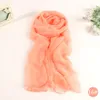 19 Colors women scarf solid color scarves large size pashmina beach towel major suit ice silk chiffon sunscreen shawl wedding gifts