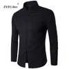 Men's Shirt Chinese Tradition Style 2017 New Arrival Male Solid Color Mandarin Collar Business Long Sleeve Casual Shirt linen