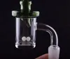 Quartz Banger Nail avec Terp Pearl Glass Carb Cap Domeless 10mm 14mm 18mm diamant noeud boucle banger