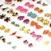 26Design 36Pairs Set Mix Mini Handmade Flower Clay Earring Stud Set Fruit Earring Set For Child With Heart Box Earrings Jewelry292Z