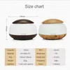 wood Ultrasonic air humidifier Electric Aroma air diffuser Essential oil Aromatherapy LED Night light for Office Home