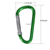 Moschettone Anello Portachiavi Portachiavi Sport all'aria aperta Campo Snap Clip Gancio Portachiavi Escursionismo Alluminio Metallo Comodo Escursionismo Campeggio Cli7308819