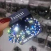 choucong 4 Colors Luxury Flower Drop earring 5A zircon cz White Gold Filled Wedding Dangle Earrings for women Party jewelry