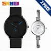 Skmei Quartz Watch Men Ladies Fashion Casual Na rękę na rękę Wodoodporne Pary Miłośnicy zegarki Relogio Masculino Clock 9185 1409 SET186H