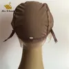 20 stks Groothandel Kant Cap voor het maken van pruiken Frontale Fulllace Handgemaakte Haar Pruik Zwart Bruin Blonde Lacecap met Clips Verstelbare riemen