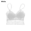 1 PC Sexy Koronki Bralette Push Up Wyściełane Biustonosz Seksowna Crop Top Bielizna Bielizna Bezprzewodowy Bezproblemowy Ultra Pasek Bras Zbiorniki