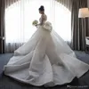 2022 Luxury Mermaid Wedding Dresses Sheer Neck Long Sleeves Illusion Lace Applique Bow Overskirts Button Back Detachable Train Bridal Gowns