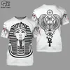 PLstar CosmosHorus Ancient Horus Dieu égyptien Oeil d'Egypte Pharaon Anubis visage 3dPrint T-shirt Hommes / Femmes Unisexe Streetwear S-1 CY200515