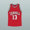 Eric Bishop Jamie Foxx Terrell Tigers 13 High School Retro Basketball Jersey Mäns Stitched Anpassning Alla Nummer Namn Jerseys