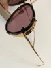 Luxury-Linda Farrow LF731 Pilot Solglasögon Gulddesigner Sun Glasses UV400 Lens Top Quality New With Box KH47