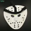 Maschera da uomo porosa bianca di Halloween Jason Voorhees Freddy Film horror Maschere spaventose da hockey per le donne in festa Masquerade2334014