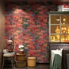 Nouveau salon cuisine salle de bains étanche autocollant mural décor à la maison amovible vinyle PVC brique pierre papier peint