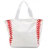 2019 femmes mode Baseball softball impression sac de voyage haute capacité toile sac à main Portable organisateur sac de rangement hommes sports de plein air fourre-tout