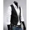 Mens Suit Vest Custom made Brand Designer Formal Business Dress Slim Fit Gilet Male Sleeveless Waistcoat