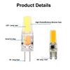 LED G4 G9 Lamp Bulb AC/DC Dimming 12V 220V 2W 3W 4W 5W COB SMD LED Lighting Lights replace Halogen Spotlight Chandelier CRESTECH