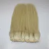 Saf 613 Sarışın Düz Saç 2 Paketler 200g Brezilyalı Remy hair100% İnsan Saç Örgüleri Uzantıları 10-26 inç