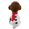 Kerstpullover hoodies Pet Dog Apparel Cat kostuum shirt trui kleding voor Santa Snowman Belt Casual Deskled XS S M L