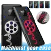 Rotatable Gear Phone Case na iPhone XS Max XR 14 13 12 11 Pro Cool Mechanical Case for Huawei P30 Mate 20