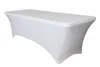 Stretch Table Cover Desk Tyg Stretching Lycra för vanliga vikbord Svart mer hållbar klassisk sytrum 9 färger blandad