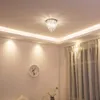 Nowoczesny Mini Crystal Chandelier Oświetlenie 2 G9 Lights Flush Mount Sufit Light H10.4 '' x W8.66 '' Do Sypialni Korytarz Barowa Kuchnia Łazienka